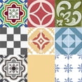 thumbnail image 1 of FLRA12N013 12 x 12 in. Vinyl Floor Decorative & Removable Tiles, Assorted Color, 1 of 1