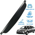 thumbnail image 2 of Fit 2016-2019 Toyota Prius Retractable Cargo Cover For 2016 2017 2018 2019 Toyota Prius SUV Accessory Rear Trunk Privacy Shade, Black, 2 of 7