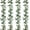 White, variant on 4Pcs(32 FT) Artificial Rose Vine Fake Flower Garland Hanging Rose Ivy Hanging Baskets Wedding Arch Garden Background Decor (Red)