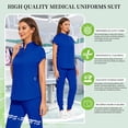 thumbnail image 5 of VIAOLI Scrubs Set for Women Nurse Uniform Jogger Set Stretch Top & Pants with Multi Pocket for Nurse Workwear, 5 of 6