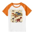 thumbnail image 1 of RXIRUCGD 2025 Vêtements d'Été pour Enfants Tout-Petits Garçons Filles Mode Mignon Col Rond Imprimé Manches Courtes Haut, 1 of 7