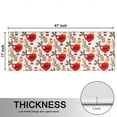 thumbnail image 5 of Kitchen Rugs Sets Of 2,White Chicken Red Chicken Pattern Anti Fatigue Kitchen Mat Rugs Non Slip Washable,Decorative Kitchen Floor Mats for Kitchen,Sink,Laundry,17"X47", 5 of 5