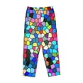 thumbnail image 4 of Fotbe Colorful Tie Dye Stained Glass 2 Women's Pajama Pants,Sleepwear Pants,Pj Bottoms Drawstring And Pockets-Small, 4 of 9