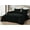 Black, variant on Chezmoi Collection Rory Mustard Yellow Comforter Set Queen Size 3-Piece Fluffy Soft Lightweight Bedding Triangle Quilted Stone-Washed Microfiber Comforter Set for All Season