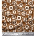 thumbnail image 1 of Soimoi Poly Georgette Fabric Floral Mandala Printed Fabric 1 Yard 52 Inch Wide, 1 of 3