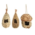 thumbnail image 2 of Hummingbird House, Rough  Hand Woven Bird House   For Hummingbird, 2 of 8