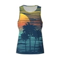 thumbnail image 4 of Gaeub Palm Trees Men's Athletic Tank Top, Workout Sleeveless Shirts, Running Tank Tops for Gym, Running, Training - X-Large, 4 of 9