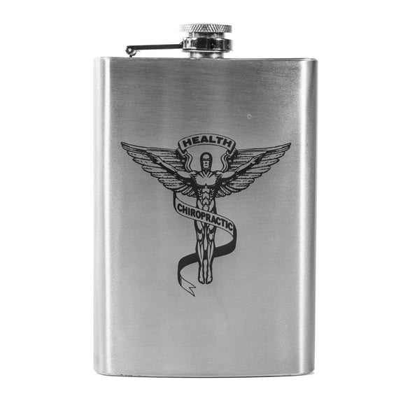 8oz Chiropractic Flask L1