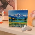 thumbnail image 3 of Landscape Oil Painting Themed Novelty Building Brick Funny Block Puzzle Horizontal Shaped Picture Creative Desk Decor Decorative Sign/ Plaque Gift for Women Girl Teens, 3 of 5