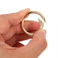 thumbnail image 2 of 20pcs Spring Ring Clips Metal Open Circle Keychain Rings Alloy Decorative Hardware Buckles Convenient Key Management For Bags Backpacks, 2 of 3