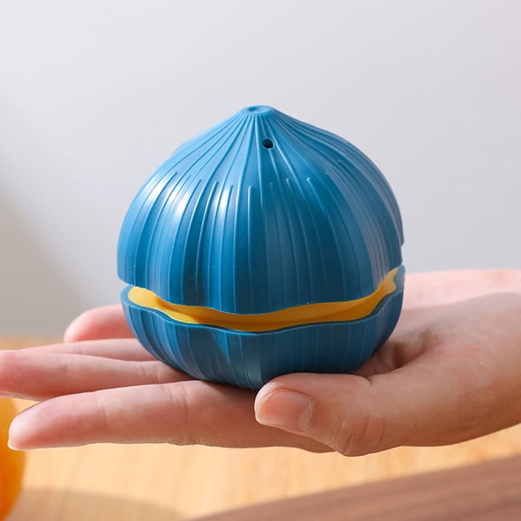 Soimiss Dark Blue Manual Garlic Presser Multipurpose Garlic Grinding Tool for Kitchen