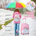thumbnail image 6 of Canddidliike 2 Pieces 12 Inch 16 Inch Kids Luggage Set with Backpack and Suitcase for Travel-Lovely Unicorn, Kids Luggage with Wheels, Riding Suitcase for Kids, 6 of 8