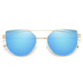 thumbnail image 1 of Gafas de Sol SOJOS Ojo de Gato SJ1001 para Mujer con Lentes Espejados, 1 of 5