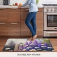 thumbnail image 5 of Purple Spring Floral Door Mat&nbsp;Indoor Outdoor Entrance,Non Slip Small Rug for Kitchen Bathroom Entryway Rug,Watercolor Lavender Bee Daisy Botanical Washable Doormat Floor Mat 18x30 Inch, 5 of 8