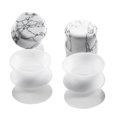 thumbnail image 2 of 20pcs Stone Ear Expander Silicone Ear Tunnels Plugs Piercing Body Jewelry 6mm, 2 of 3