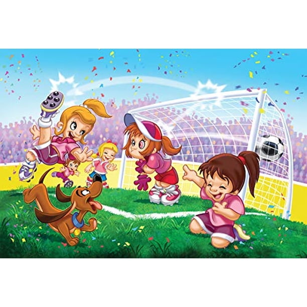 EuroGraphics Soccer Stars Go Girls Go! Rompecabezas (100 piezas) Eurographics EuroGraphics