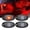 Red, variant on Nilight RGB LED Rock Lights, Waterproof Multicolor Bluetooth APP Control Underglow Kit for Trucks, SUVs, ATVs