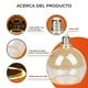 thumbnail image 5 of Foco Globo LED Tecnolite 4W Luz Ámbar E27 Atenuable, 5 of 5
