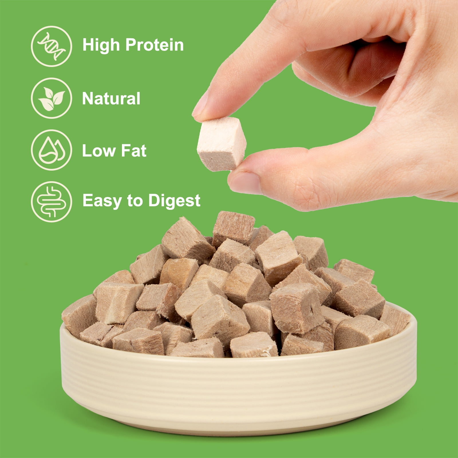 MON2SUN Duck Freeze Dried Dog Treats, 9.5 oz