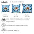 thumbnail image 4 of PhooArto Blue Tie Dye Turtle Set of 2 Throw Pillow Covers Cases - 16" x 16" Square Decorative Cushion Covers for Sofa Couch Bed Home Decoration, 4 of 7