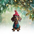 thumbnail image 5 of Para Encantadores Cachorro Adorno Perro Dibujos Animados Mochila Acrílica Navidad Interior Del Coche, 5 of 5