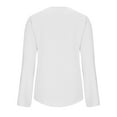 thumbnail image 5 of HAiming Plus Size Tops for Women Trendy V Neck Long Sleeve Solid Color Blouse Summer Casual Loose Pullover Tunic Tops, 5 of 5