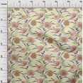 thumbnail image 2 of oneOone Cotton Silk Fabric Watercolor Leaves & Peony Floral Decor Fabric Printed BTY 42 Inch Wide, 2 of 4