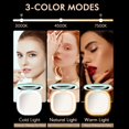 thumbnail image 2 of SUSIELADY Touch Screen LED Makeup Compact Mirror Double Sided Travel Makeup Mirror 1X/5X Magnification Lighted Cosmetic Foldable Mirror, 2 of 5