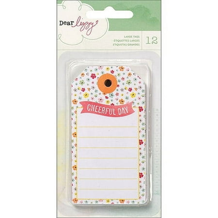 Dear Lizzy Neapolitan Large Tags 12/pkg-