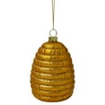 thumbnail image 3 of Northlight 3.5" Gold Holiday Collections Glass Beehive Christmas Ornament, 3 of 4