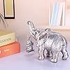 thumbnail image 5 of Elephant Statue. Elephant Decor Brings Good Luck, Health, Strength. Elephant Gifts for Women, Mom Gifts. Decorations Applicable Home, Office, Bookshelf TV Stand, Shelf, Living Room - Silver, 5 of 7