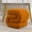 Orange, variant on Noble House Rache 19" S-Shape Teddy Accent Ottoman, Boucle Makeup Footrest Table Stool with Foam, Orange