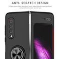 thumbnail image 6 of Samsung Galaxy Fold Case 2019(NOT for Z Fold 2 2020/Z Fold 3 2021), Allytech Slim PC Protective Case with 360 Degrees Ring Holder Kickstand Anti-Scratch Hard Folio Cover for Galaxy Fold(2019), Black, 6 of 9