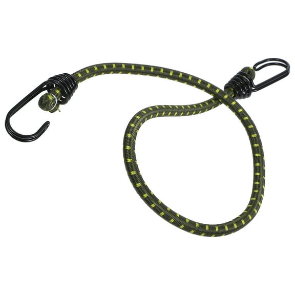 Hemoton Heavy Duty Bungee Cord with Hooks for Securing Outdoor Items Dark Green