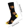 thumbnail image 2 of yunLXY Under $5 Black Fuzzy Socks for Women Fluffy Cozy Slipper Socks Fall Halloween Socks Gifts Pumpkin Slippers One Size, 2 of 2