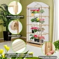 thumbnail image 3 of Garden 4-Tier Greenhouse – for Indoor Outdoor Gardening Hot House w/ Zippered Cover and Metal Shelves for Growing Vegetables, Flowers and Seedlings (PLGH704OWP), 3 of 9