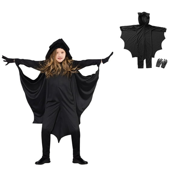 Toddler Bat Bat Romper with Bat Hat Halloween Dress Up Party Photo 2T