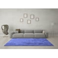thumbnail image 3 of Ahgly Company Machine Washable Indoor Rectangle Abstract Blue Contemporary Area Rugs, 8' x 12', 3 of 4