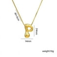 thumbnail image 2 of Apmemiss Clearance Bubble Letter Necklace Gold Initial Necklaces for Women Trendy Charm Pendant Necklaces Gold Jewelry Birthday Gifts for Women Teen Her Mom Grandma Wife Sister, 2 of 3