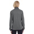 thumbnail image 3 of UltraClub Ladies' Cool & Dry Heathered Performance Quarter-Zip - 8618W, 3 of 4