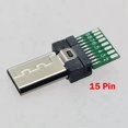 thumbnail image 2 of 10Pcs Micro-USB Terminal Plug Jack Connector 10Pin 15Pin Shutter Release Cable Adapter for Son Y X Peria Digital Cameras, 2 of 7