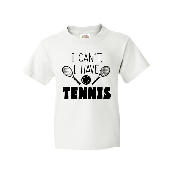 Inktastic I Can't, I Have Tennis Youth T-Shirt
