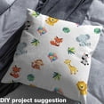 thumbnail image 2 of Castle Fairy Elephant Fox Giraffe Fabric by the Yard 2 Yard,Tree Leaves Sewing Fabric,Cartoon Animal Home Decor Fabric by the Yard,Luxury Children Bedroom Decor, 2 of 6