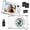 White, variant on Digital Camera, 48MP Dual-Lens Point and Shoot Camera, 4K Video Recording, 16X Digital Zoom, AF Auto Focus, Portable Compact Vlog Camera for Students, Travel, Graduation & Gifts