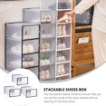 thumbnail image 2 of GOOHOCHY 3 cajas de zapatos de plástico para el hogar., 2 of 7