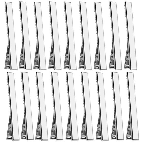 DIY Hair Clips, 50pcs 7.5cm / 3" Metal Alligator Hair Clips Duckbill Hair Clips Flat Top with Teeth DIY Accessories Hairpins for Hairbow Accessory Crafts