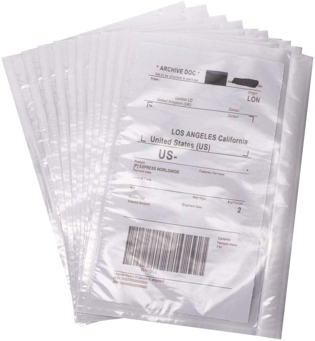 Tupalizy Adhesive Shipping Label Sleeves PackingListEnvelopes Pockets