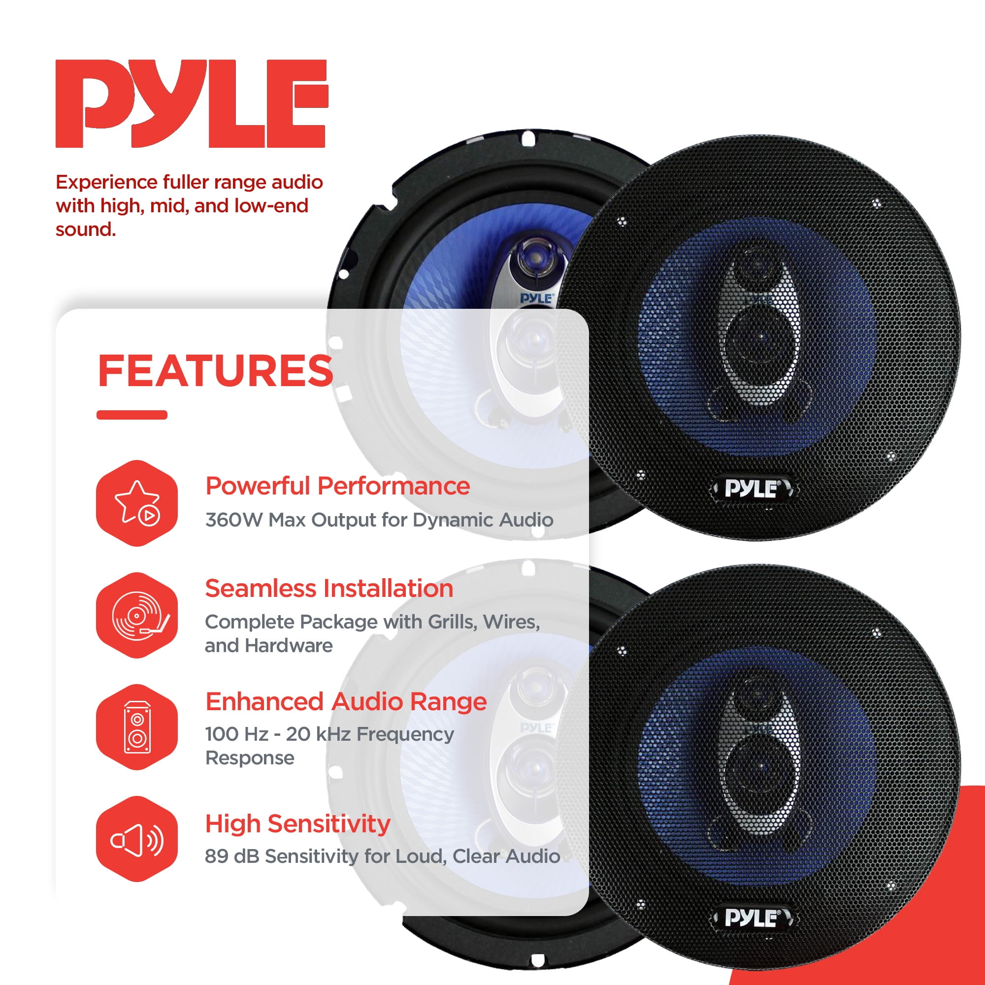 Pyle PL63BL Blue Label Series, 6.5
