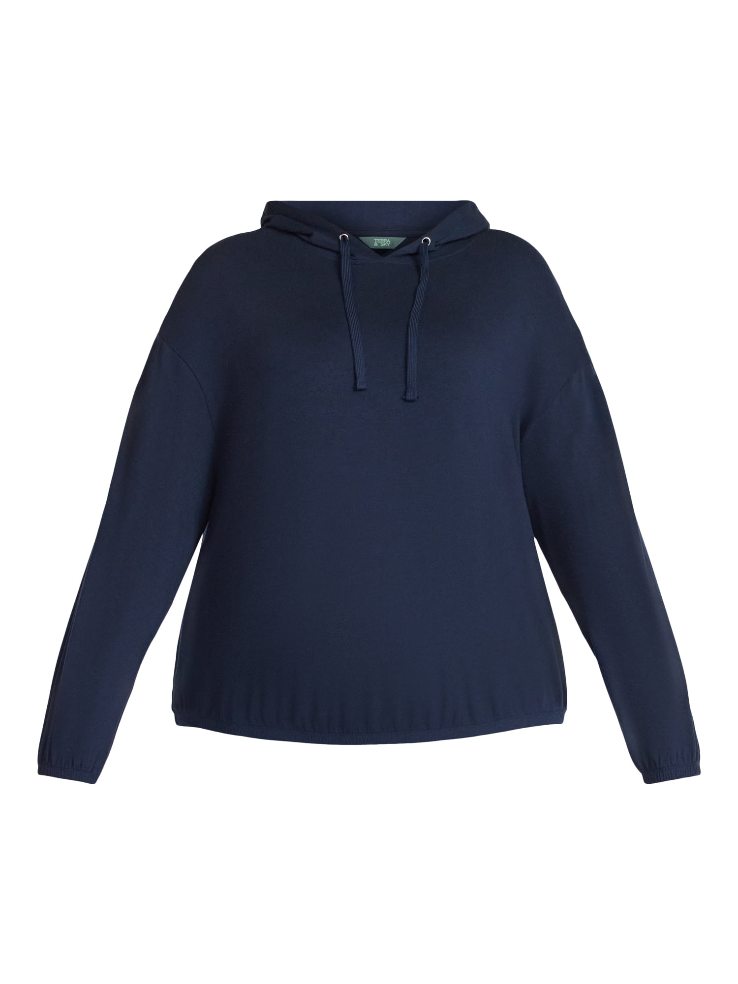 Terra & Sky Women's Plus Luxe Fleece Hoodie, Sizes 0X-5X