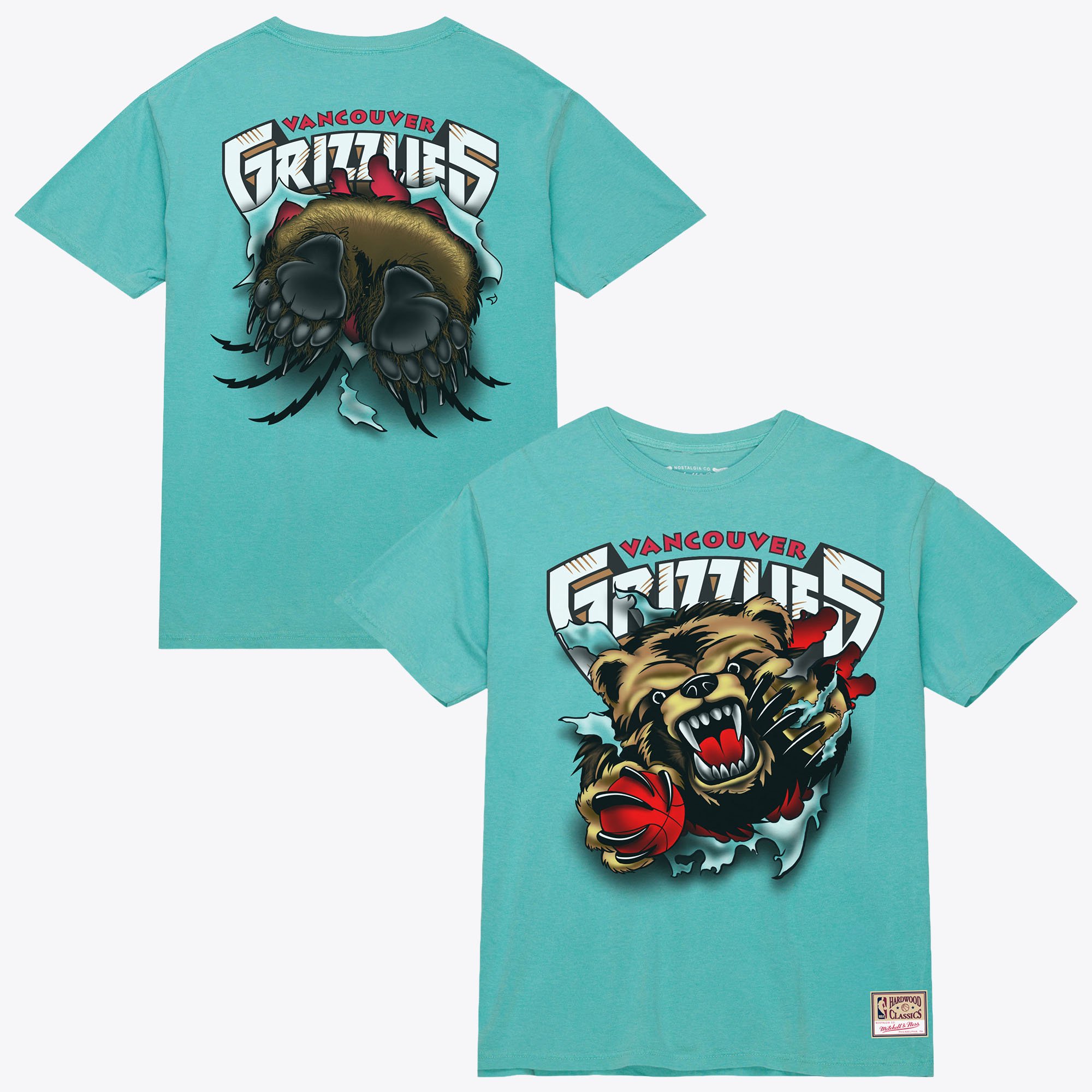 Men's Mitchell & Ness Turquoise Vancouver Grizzlies Breakthrough T-Shirt